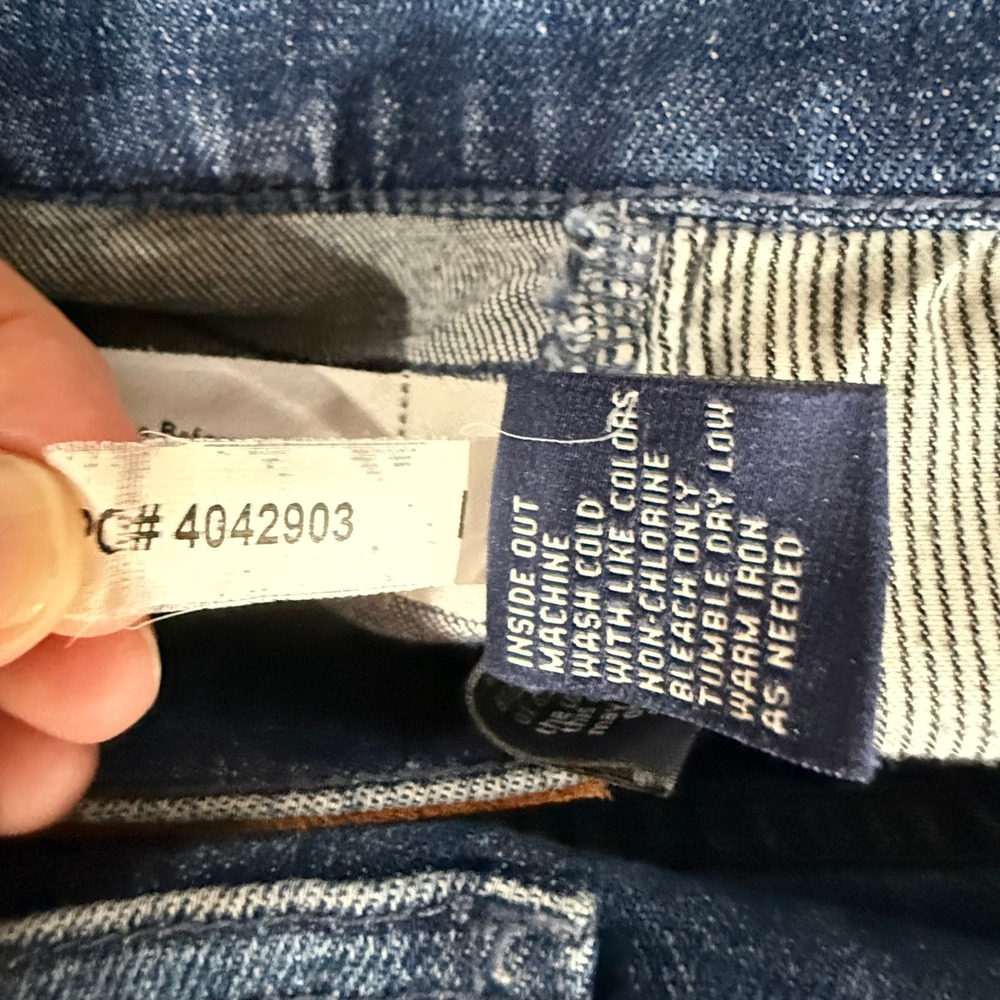 Madewell Slim Boyjean Womens 27 Blue Good Distressed Patchwork B7426 Denim - Picture 6 of 9